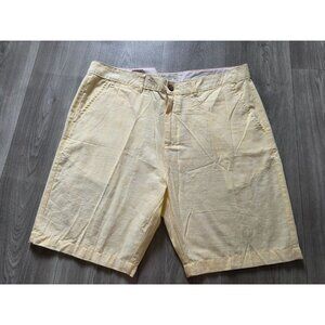 Alexander Julian Yellow Cotton Shorts 38 Made In India
